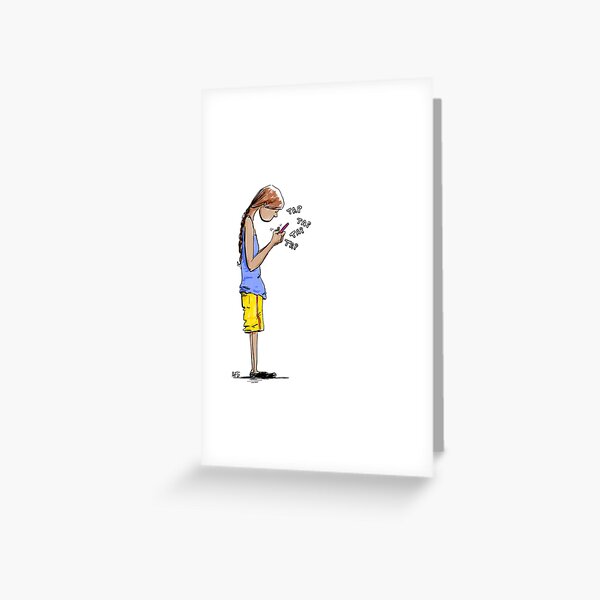 Texting Greeting Card