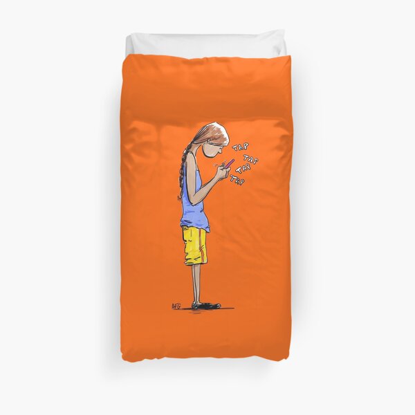 Texting Duvet Cover