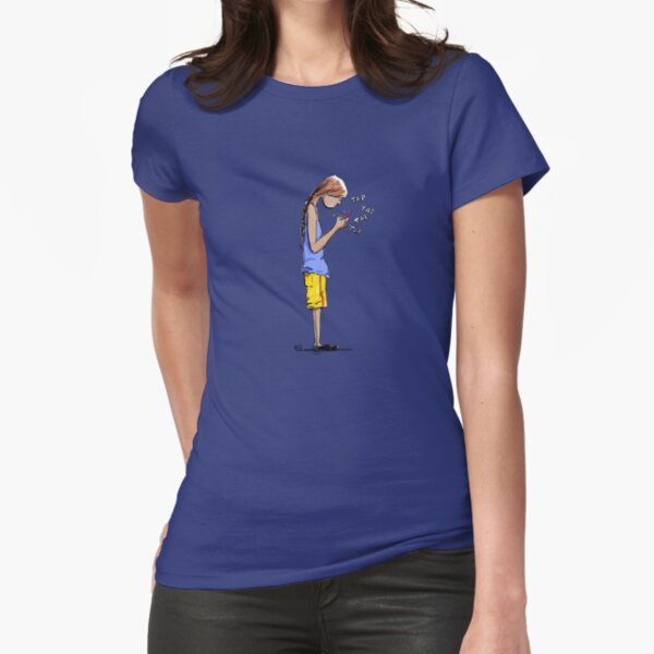 Texting Fitted T-Shirt
