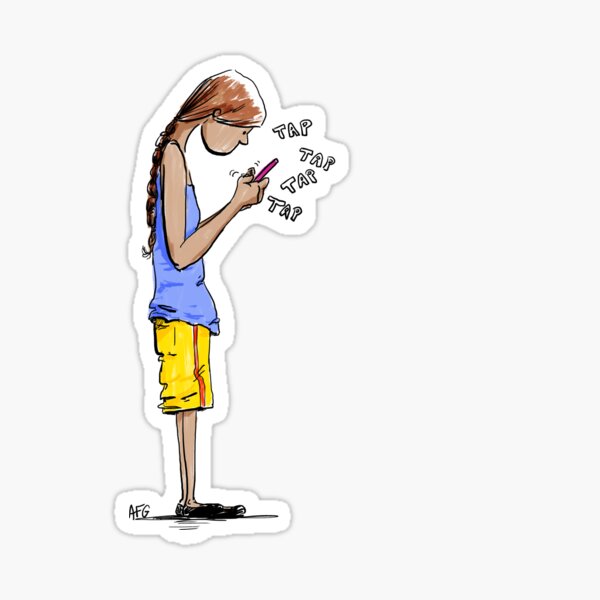 Texting Sticker