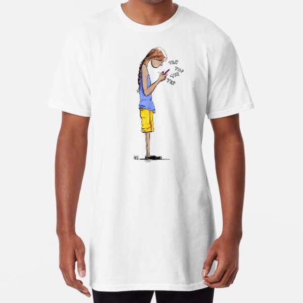 Texting Long T-Shirt