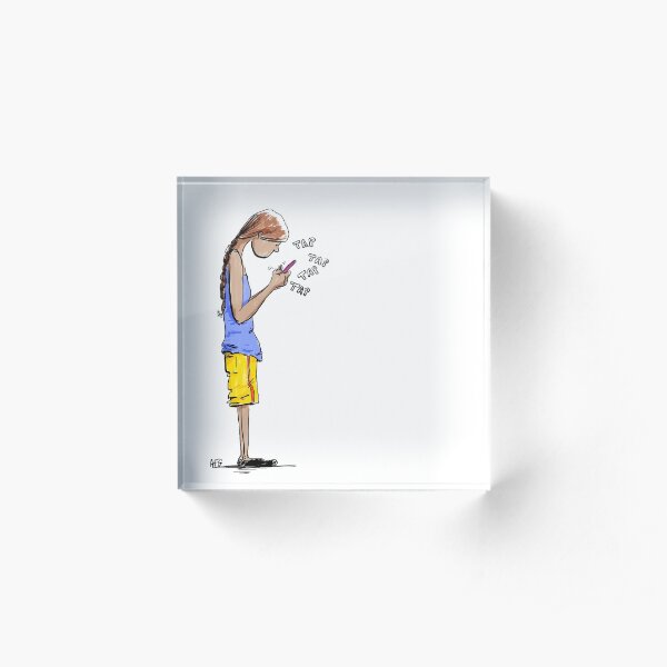 Texting Acrylic Block