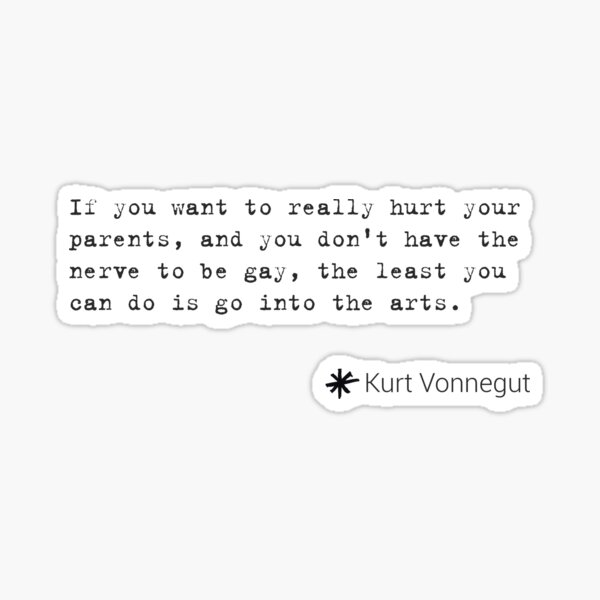 Item preview, Vonnegut - If not gay, the arts designed and sold by UnlikelyDuo.
