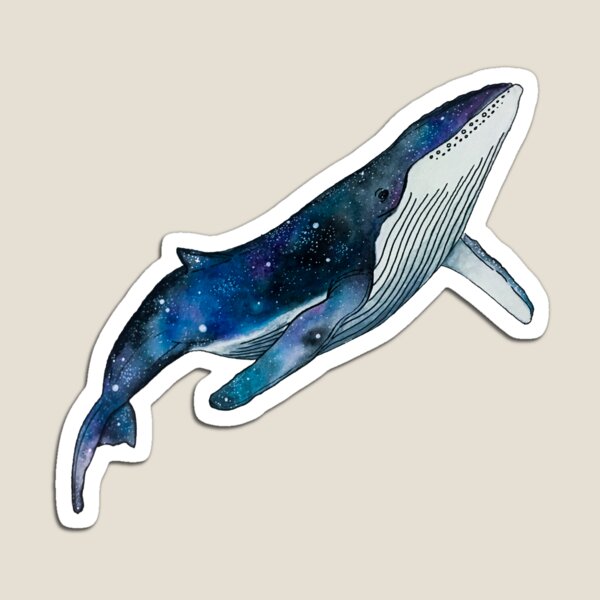 Hand stained Whale Kitchen & Dining Home & Living Refrigerator