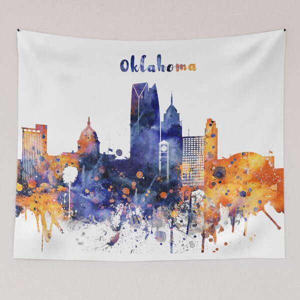 Item preview, Oklahoma City Skyline designed and sold by DimDom.