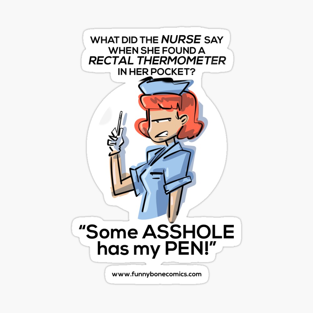 Nurse Thermometer Funny Nurses CRNA Design | Art Board Print