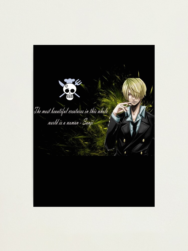 Wall Art Print vinsmoke sanji quotes