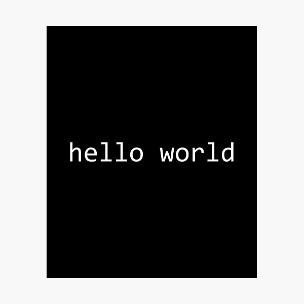 Artikel-Vorschau von Hallo Welt, designt und verkauft von Evelyusstuff.
