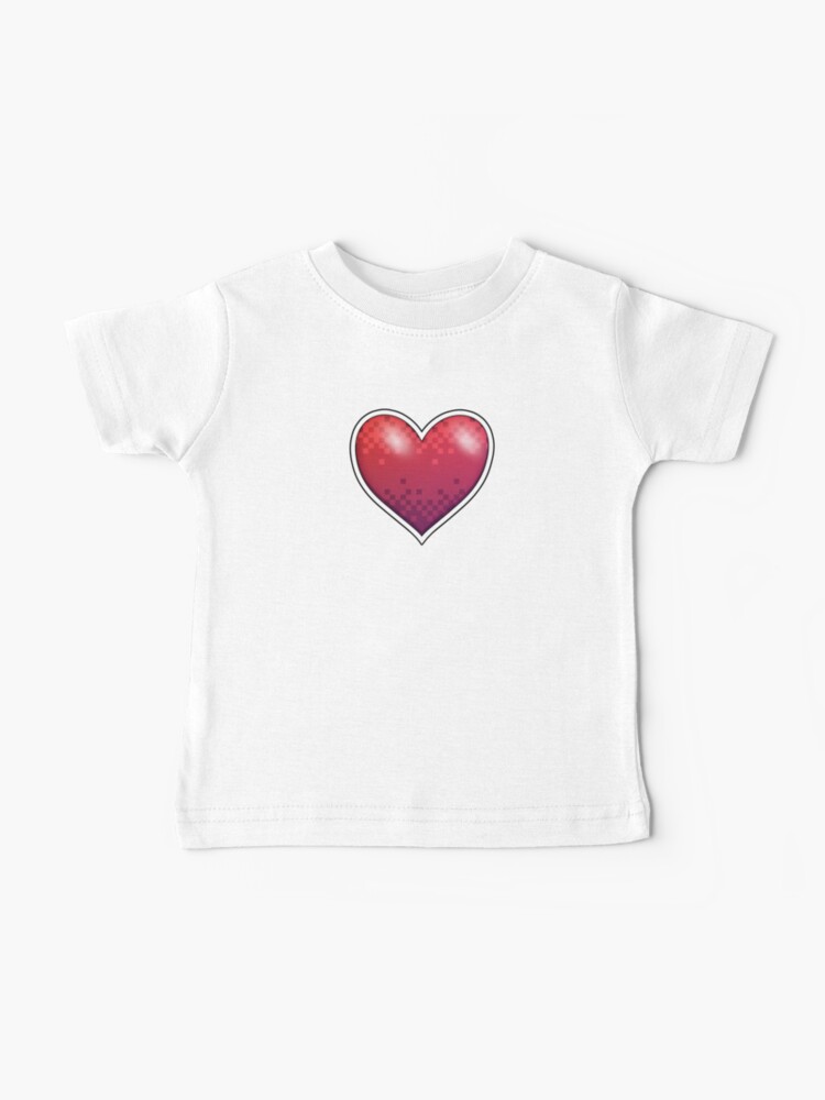 Thumbnail 1 of 2, Baby T-Shirt, Heart of Pixels designed and sold by Rumblecade.