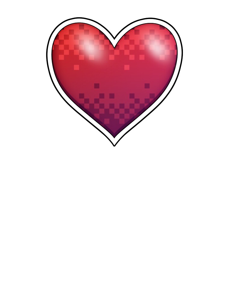 Thumbnail 2 of 2, Baby T-Shirt, Heart of Pixels designed and sold by Rumblecade.