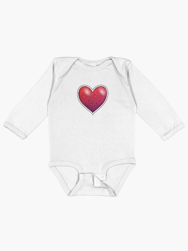 Thumbnail 1 of 2, Baby One-Piece, Heart of Pixels designed and sold by Rumblecade.