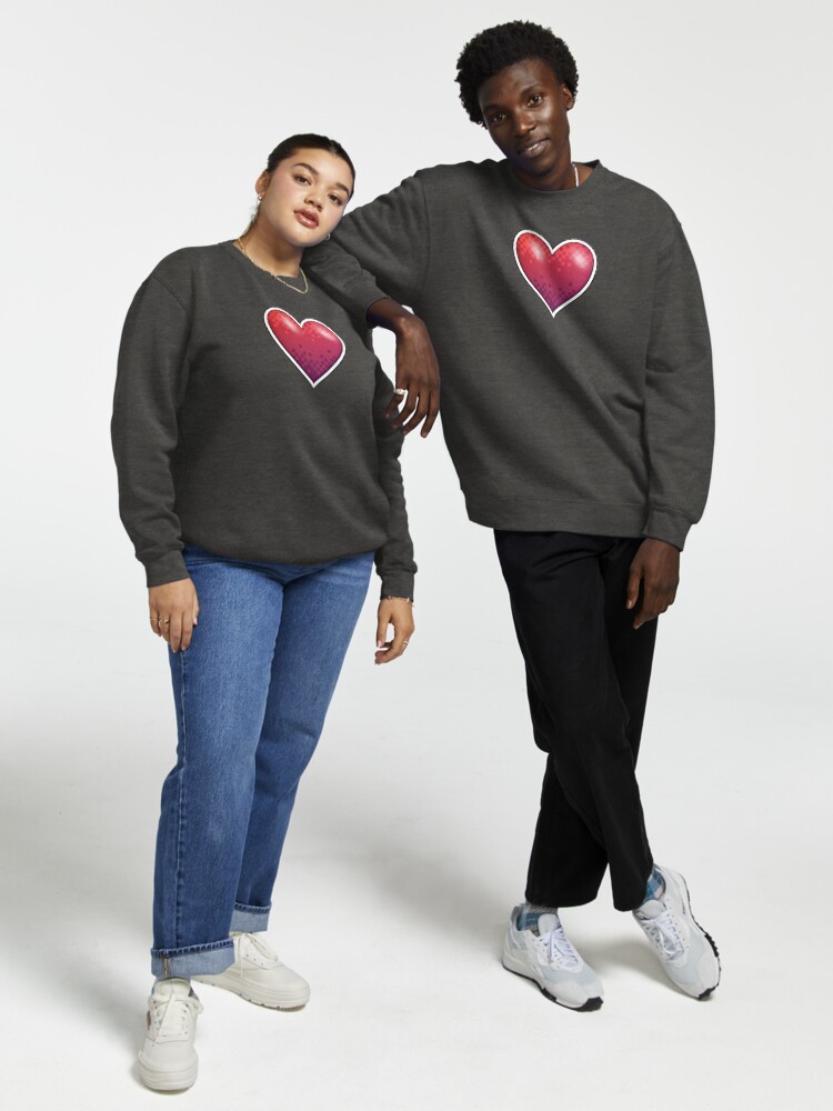 Thumbnail 1 of 7, Pullover Sweatshirt, Heart of Pixels designed and sold by Rumblecade.