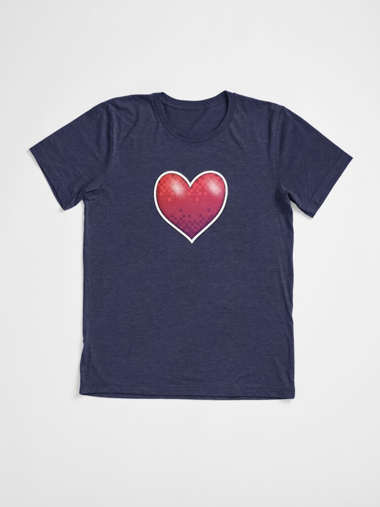 Thumbnail 3 of 7, Tri-blend T-Shirt, Heart of Pixels designed and sold by Rumblecade.