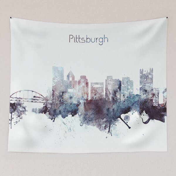 Item preview, Pittsburgh City Skyline designed and sold by DimDom.