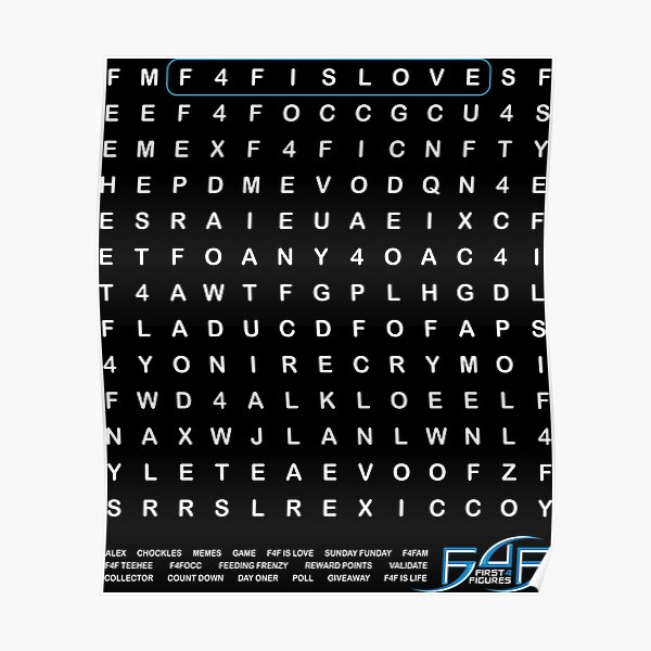 First 4 Figures - Words Game Poster