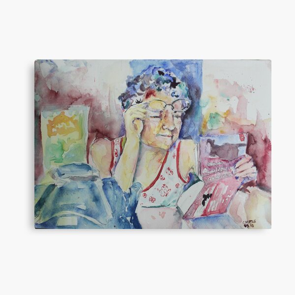 Reading between the lines Canvas Print