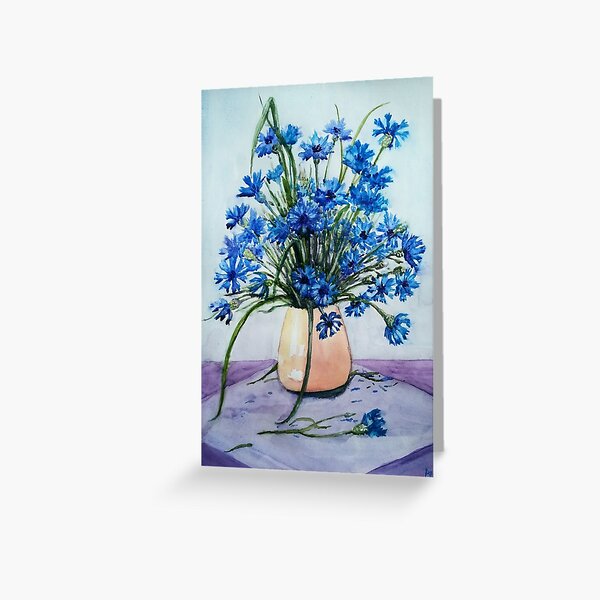 Cornflowers Greeting Card