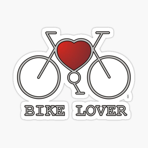 Bike Love Logo Icon Design Isolated on White Background Stock Vector -  Illustration of graphic, hobby: 255521424