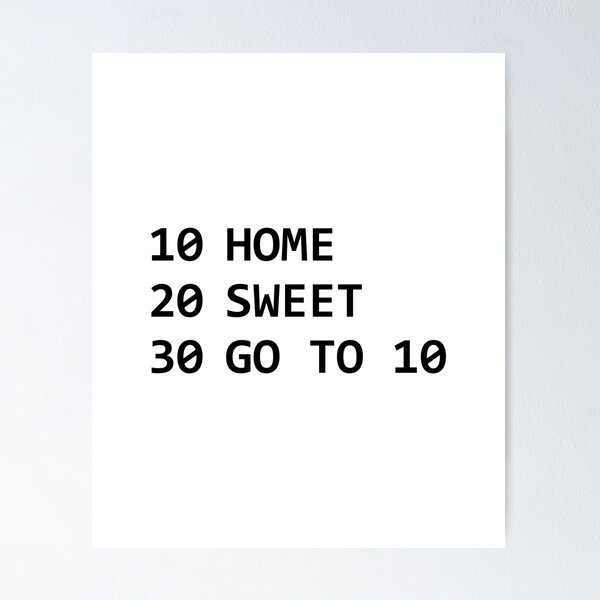 Item preview, Home Sweet Go to 10 designed and sold by Evelyusstuff.