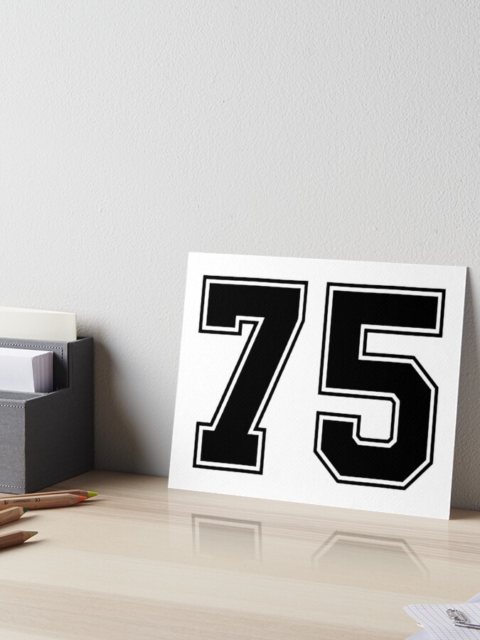 21 American Football Classic Vintage Sport Jersey Number in black number  on white background for american football, baseball or basketball Art  Print