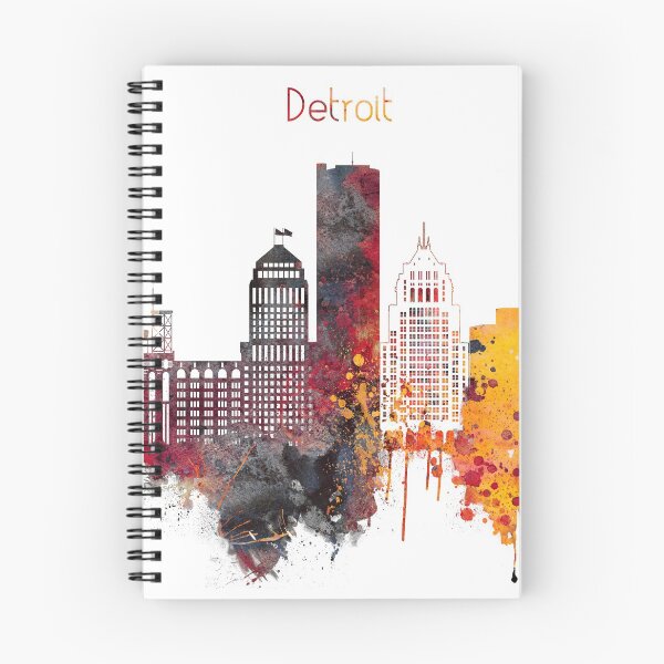 Artikelvorschau, Detroit Skyline der Stadt entworfen und verkauft von DimDom.