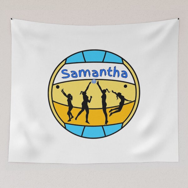 Item preview, Samantha loves volleyball!  designed and sold by Attiva.