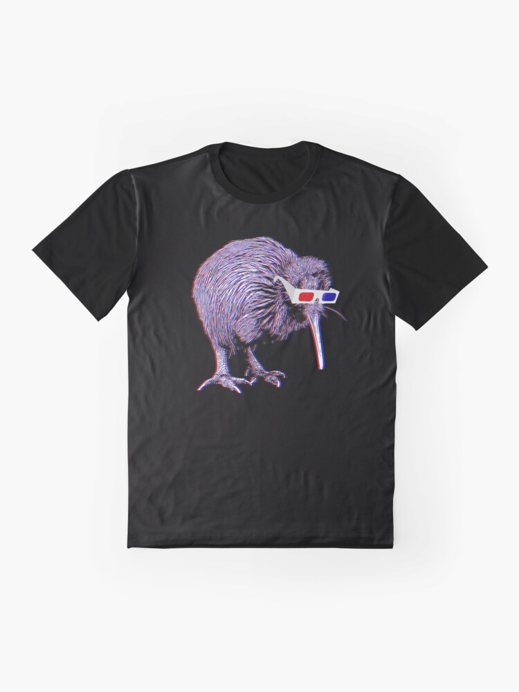 Alternate view of Kiwi Anaglyph Graphic T-Shirt