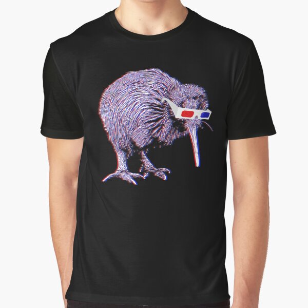 Kiwi Anaglyph Graphic T-Shirt