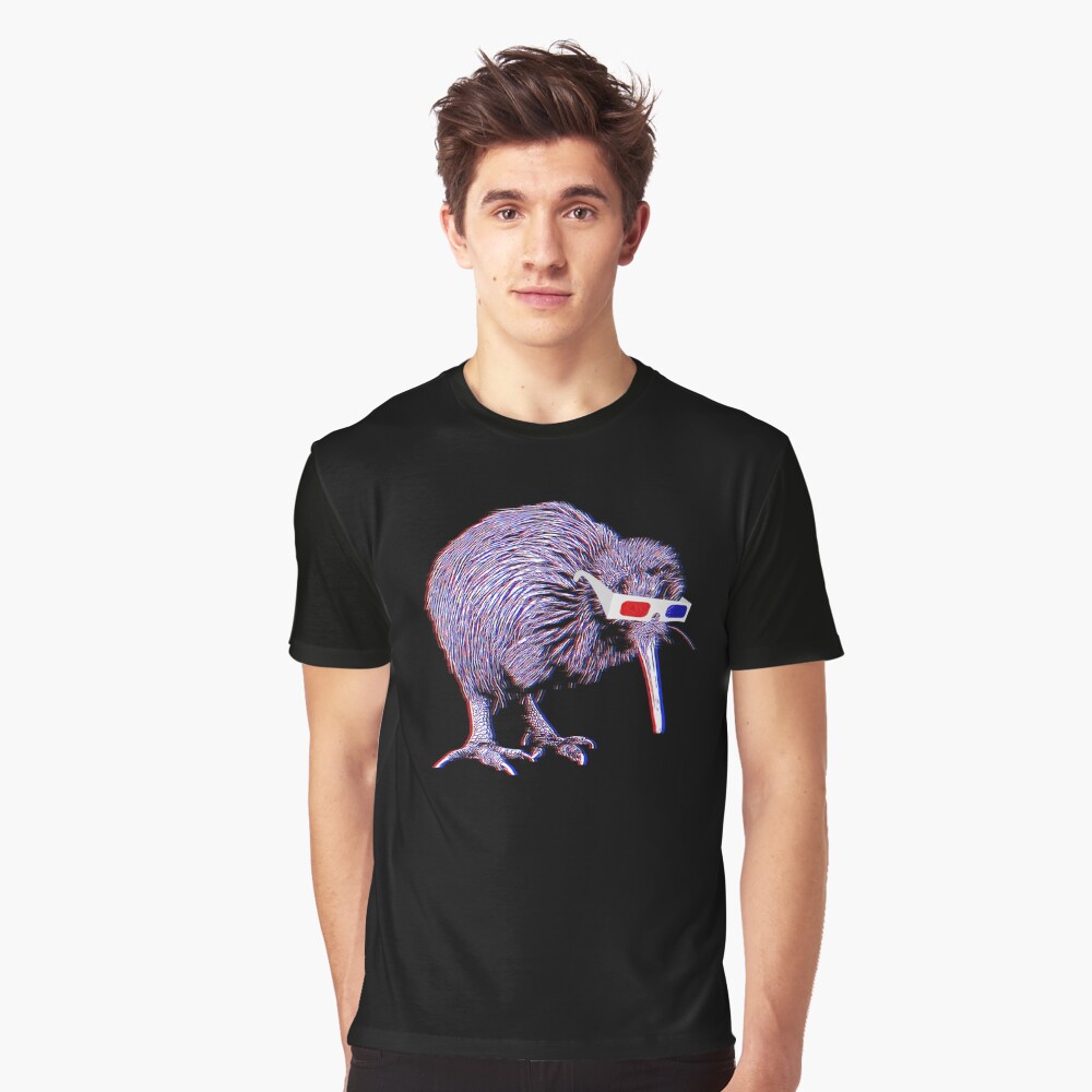 Kiwi Anaglyph Graphic T-Shirt