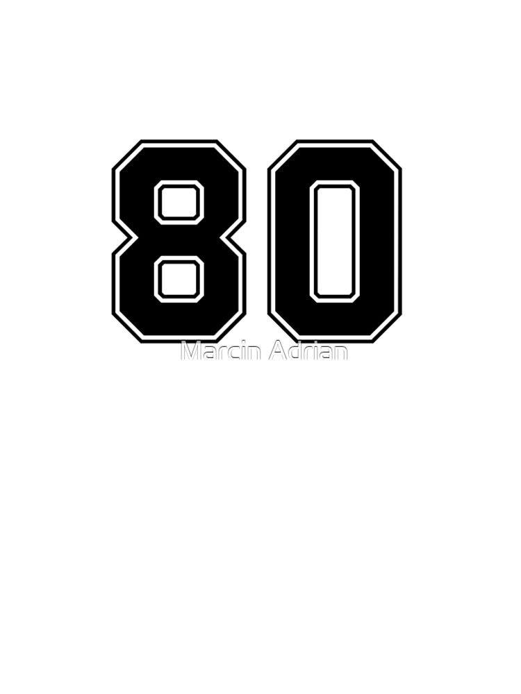 Baseball Numbers and Font Graphic