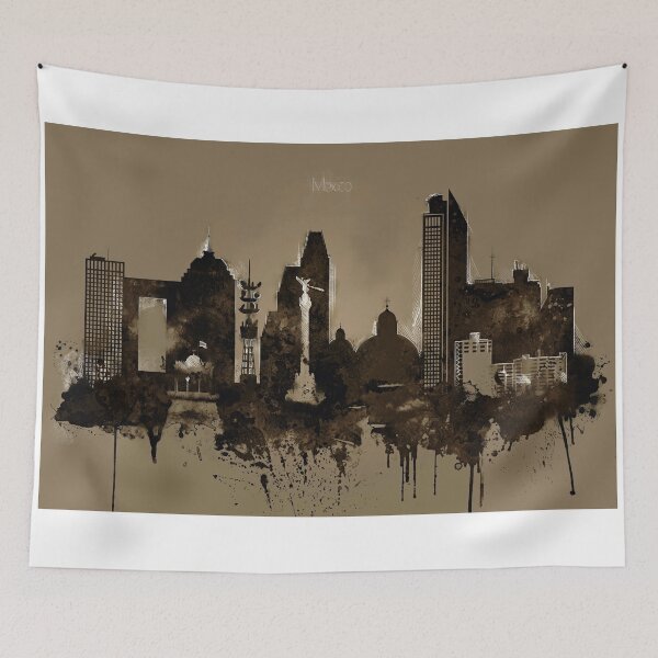 Item preview, Mexico City Pencil Skyline designed and sold by DimDom.