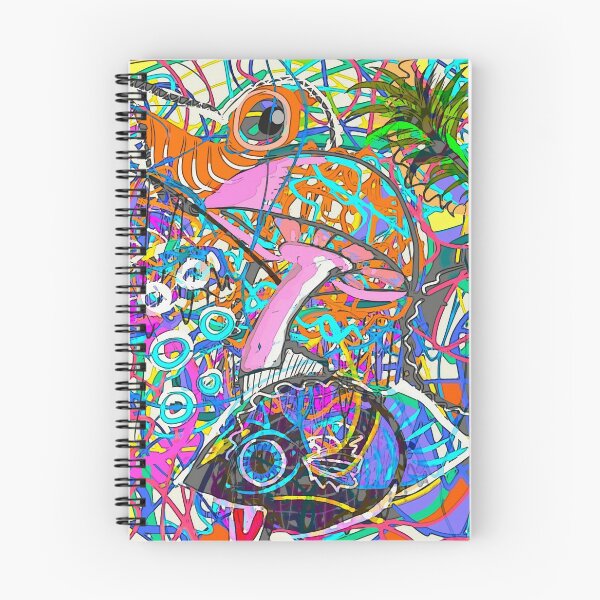 Item preview, Mushroom fish collage multi designed and sold by Julia Grammer-Begley.