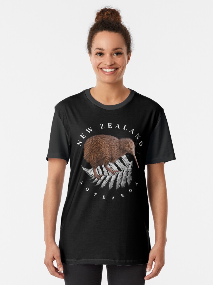 Alternate view of New Zealand Aotearoa Graphic T-Shirt