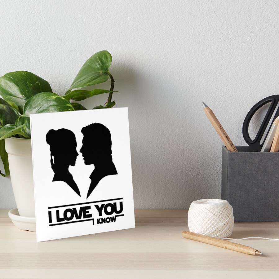 I Love You I Know Art Board Print By Deusxmachina Redbubble