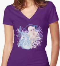Wer bin ich ? Shirt mit V-Ausschnitt