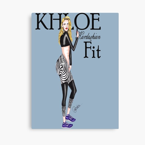 khloe kardashian & khloe-fit Canvas Print