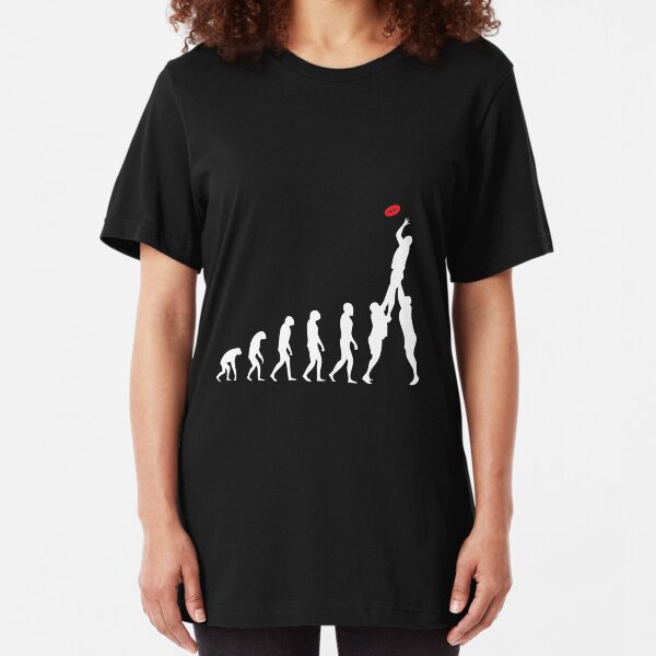 Rugby Evolution Of Man Slim Fit T-Shirt