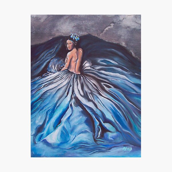 Blue Flower Photographic Print