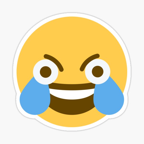 laugh cry Discord Sticker - Discord Emoji