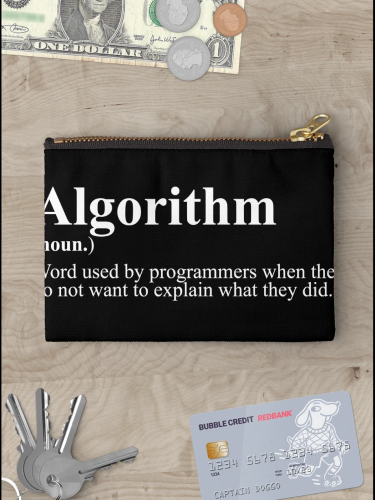 Thumbnail 3 of 4, Zipper Pouch, Algorithm Definition designed and sold by Evelyusstuff.