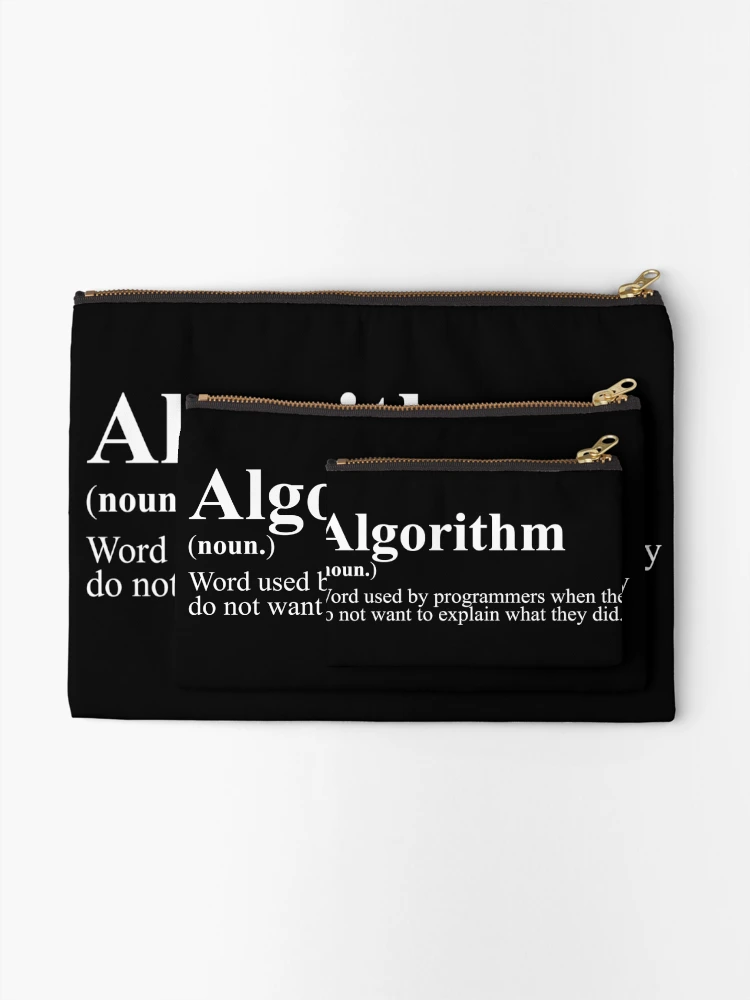 Thumbnail 2 of 4, Zipper Pouch, Algorithm Definition designed and sold by Evelyusstuff.