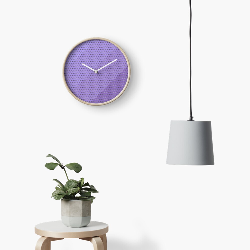 Shakespeare Pattern with Stripes Clock