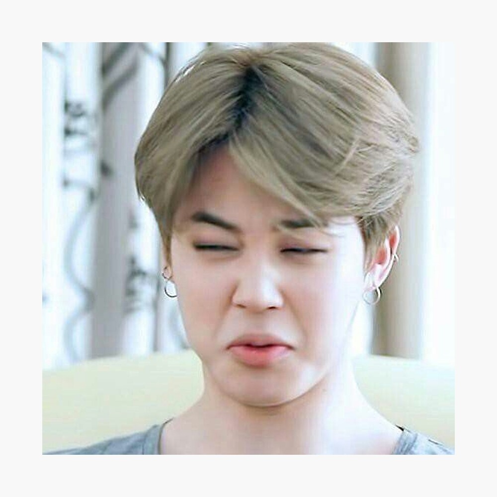 Jimin Disgust Face Poster By Coolturd Redbubble