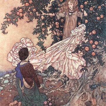 Artwork thumbnail, The Garden of Paradise by Edmund Dulac by vintage-art