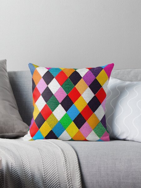 Item preview, MARDI GRAS HARLEQUIN PATTERN Colorful Carnival Diamonds by Bulgan Lumini designed and sold by BulganLumini.