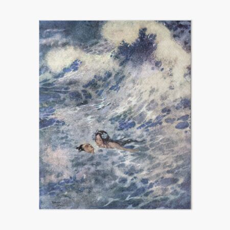 Item preview, The Prince and the Mermaid by Edmund Dulac designed and sold by vintage-art.