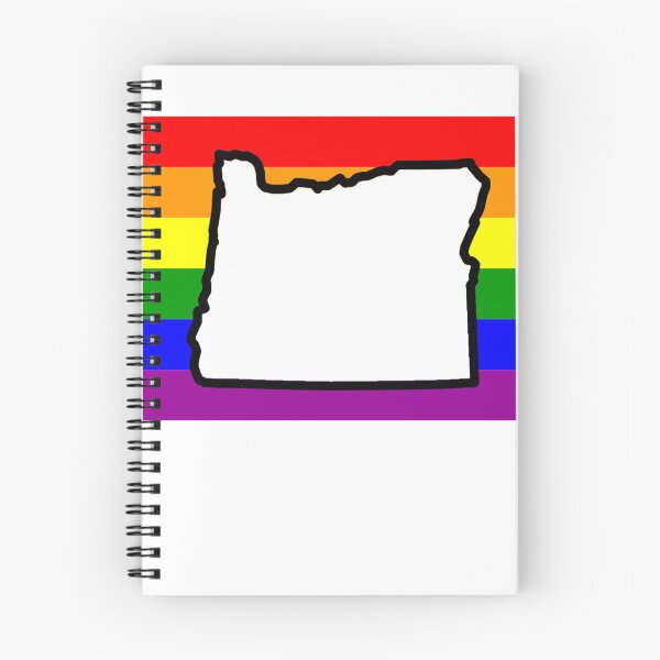 Item preview, Oregon Gay Pride Shirt - Oregon LGBT Rainbow Flag Shirt  designed and sold by Galvanized.