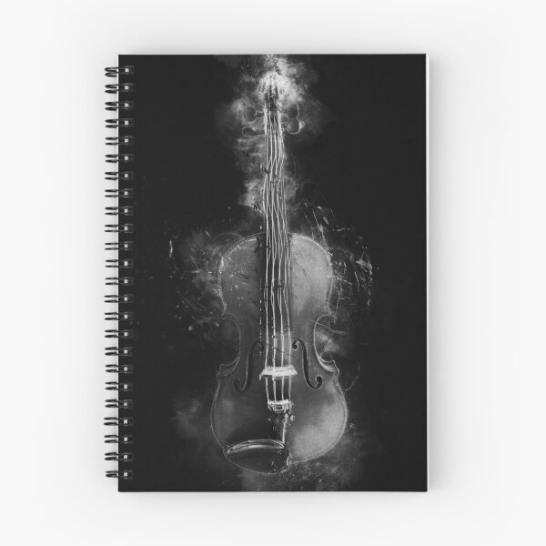 Aperçu de l'œuvre Violon en noir et blanc créée et vendue par Chrystelle Hubert.