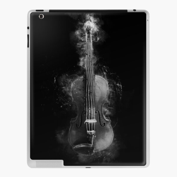 Violon en noir et blanc Skin adhésive iPad