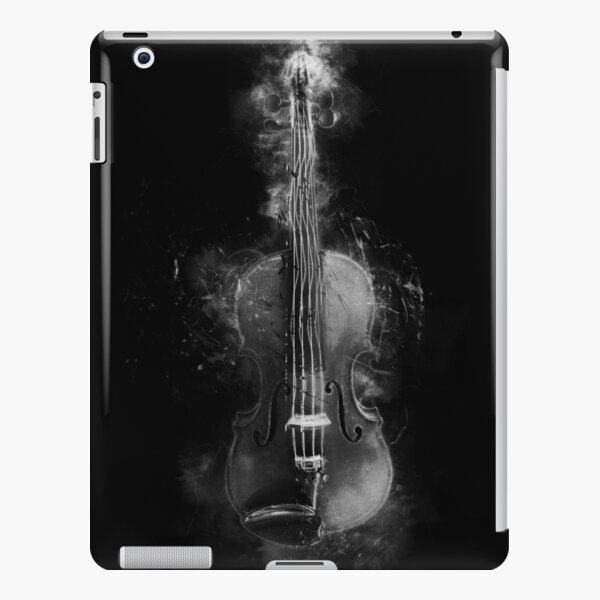Violon en noir et blanc Coque rigide iPad